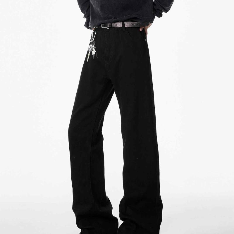 【楽天市場】春 コーデ メンズ 用 服 シンプル 大人 紳士服 アメリカン カジュアル ストレート スリム パンツ フレアジーンズ ブラック