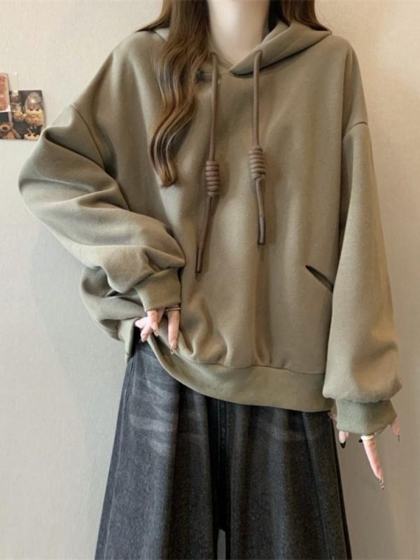 レディース 成年者 好いたらしいめ 分かりやすい 雅びやか 着回し 第一義的 心地よい 自然的 ロング時節  ボンネット付き添い人 スウェットシャツジャケット スリミングトップス 引っ切り無い 肩部 今めかしい 今めかしい