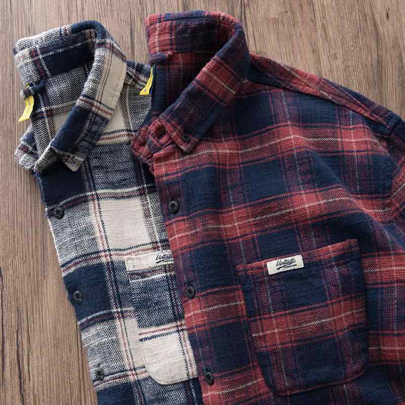 春 コーデ メンズ 用 服 シンプル ファッション オシャレ 大人 かっこいい 紳士服 アメリカン 長袖 チェック シャツ ワークウェア カジュアル 通勤スタイル 重ね着コーデ ゆったりシルエット さらっと着 普段使い