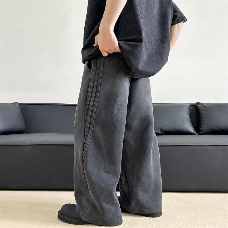 春 コーデ メンズ 用 服 シンプル ファッション オシャレ 大人 紳士服 アメリカン ストレート パンツ ダメージ ヘビースウェット カジュアル 通勤スタイル 重ね着コーデ ゆったりシルエット 快適フィット 動きやすい デイリー