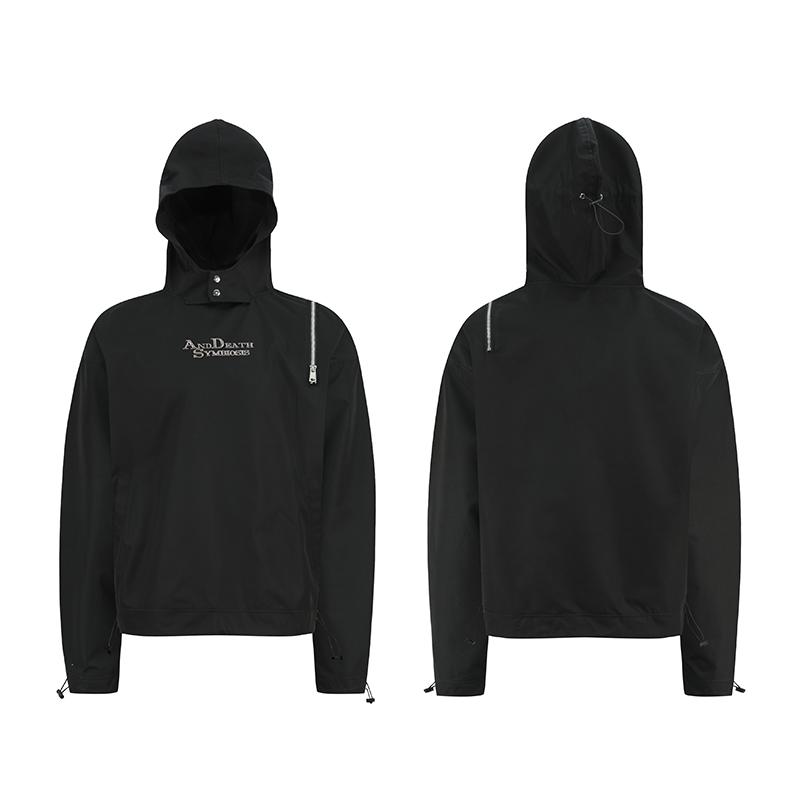 春 コーデ メンズ 用 服 シンプル ファッション オシャレ 大人 かっこいい 紳士服 アウトドア フード付き ジャケット ジッパー カジュアル 通勤スタイル 重ね着コーデ ゆったりシルエット 軽アウター