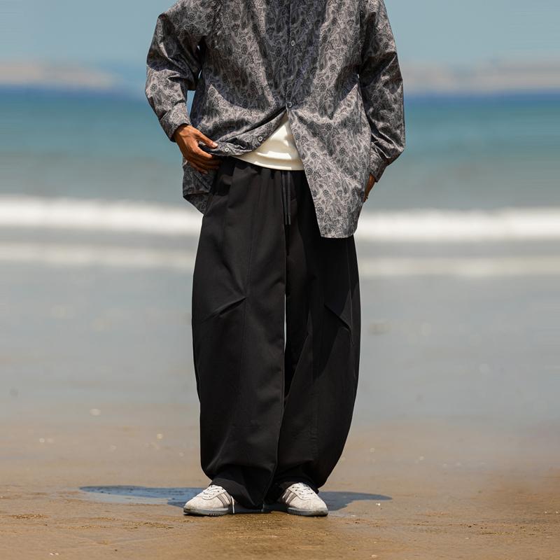 春 コーデ メンズ 用 服 分かりやすい 流行り物 成年者 成人男性服 心地よい ゆったり 広広とした 好いたらしい ズボン下 筋目 ドローストリング 秋  心地よい 通い表現スタイル 重ね着コーデ ゆったり影ぼうし 好いたらしい填まる 動き分かりやすい デイリー