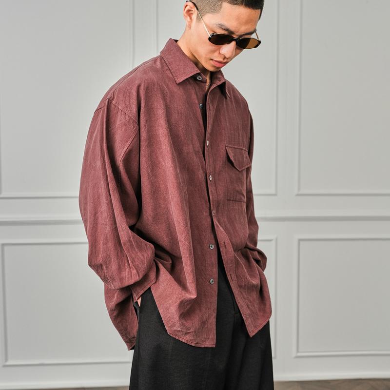 春 コーデ メンズ 用 服 シンプル ファッション オシャレ 大人 かっこいい 紳士服 カジュアル 長袖 シャツ ジャケット 無地 春 カジュアル 通勤スタイル 重ね着コーデ ゆったりシルエット 軽アウター