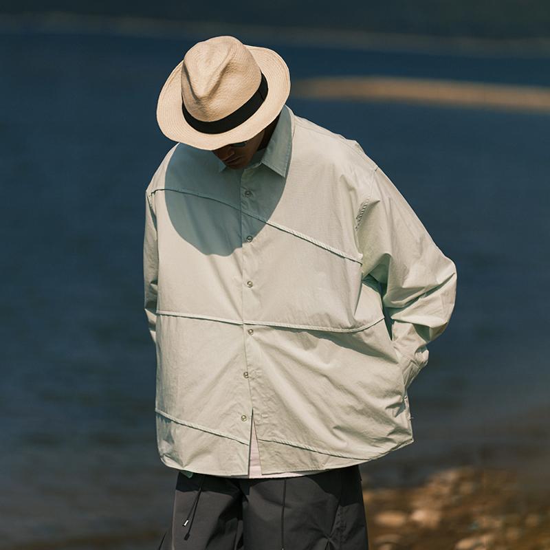 春 コーデ メンズ 用 服 分かりやすい 流行り物 オシャレ 成年者 かっこいい 成人男性服 アウトドア 長袖 綿 プルオーバー 無地  心地よい 通い表現スタイル 重ね着コーデ ゆったり影ぼうし さらっと着 普段使い