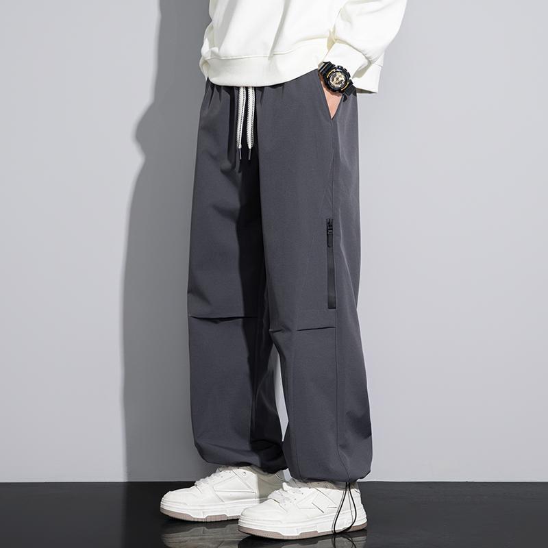 春 コーデ メンズ 用 服 シンプル ファッション オシャレ 大人 紳士服 アメリカン カジュアル ストレート 春秋 パラシュートパンツ カジュアル 通勤スタイル 重ね着コーデ ゆったりシルエット 快適フィット 動きやすい デイリー