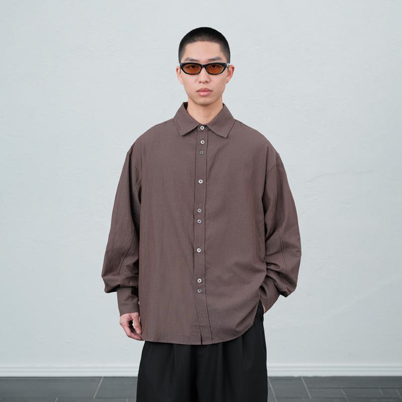 春 コーデ メンズ 用 服 分かりやすい 流行り物 オシャレ 成年者 かっこいい 成人男性服 心地よい 長袖 通気性 プルオーバー 上衣 無地 春  心地よい 通い表現スタイル 重ね着コーデ ゆったり影ぼうし 軽アウター