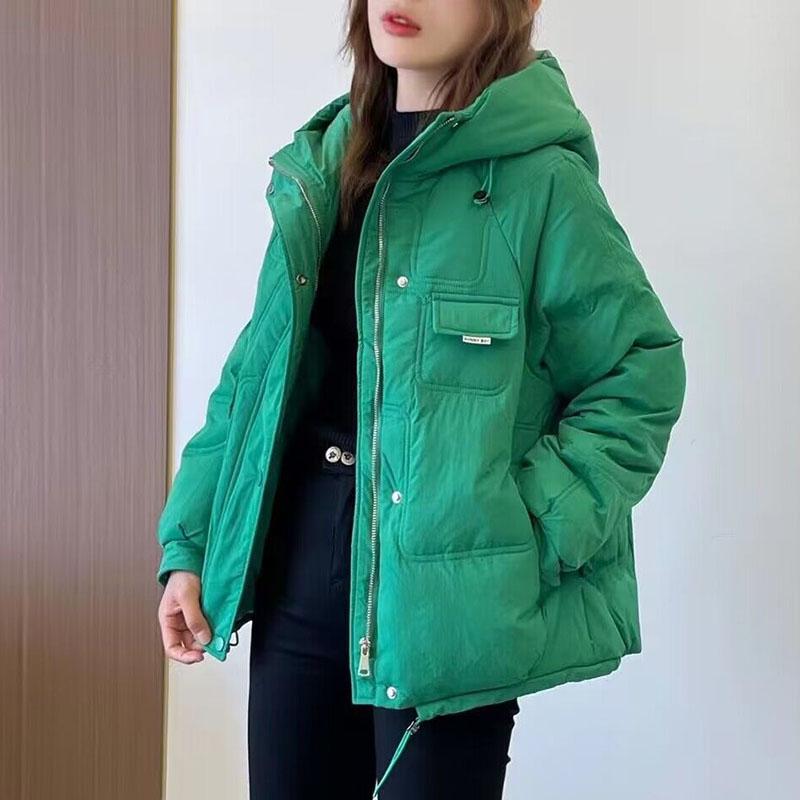 春 コーデ レディース ファッション オシャレ カワイイ シンプル きれいめ ナチュラル 上品カジュアル 婦人服 ダウン コットン フード付き 防寒 ブレッド コート ライト ジャケット |リコット