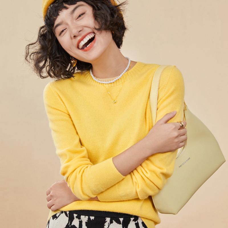 春 コーデ レディース 流行り物 オシャレ カワイイ   分かりやすい 好いたらしいめ 自然的 雅びやか心地よい お上さん服 シームレス ラウンドのど首 度合い輪っか スウェーター ティーシャツ 編み物 第一義的 ソリッドカラー