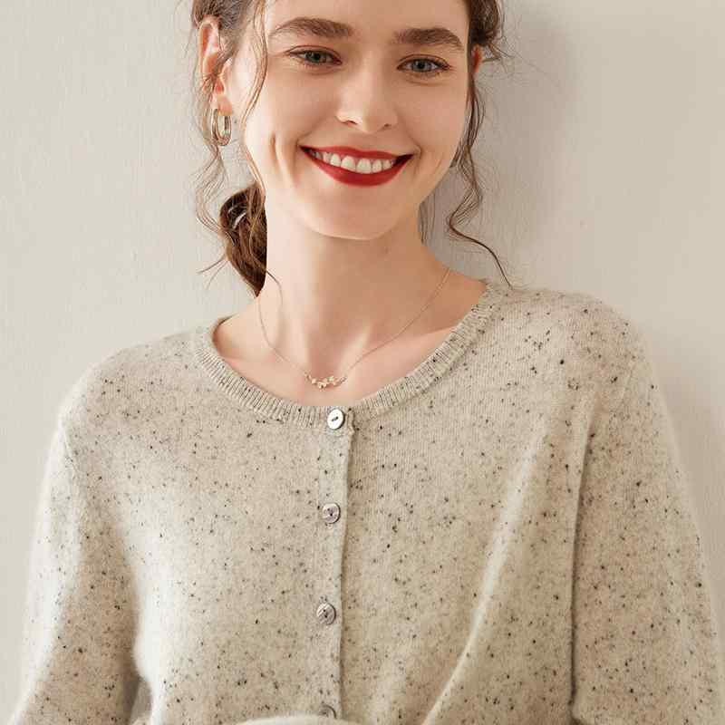 春 コーデ レディース 流行り物 オシャレ カワイイ   分かりやすい 好いたらしいめ 自然的 雅びやか心地よい お上さん服 スウェーター 薄っぺら ラウンドのど首 長袖 編み物 ジレー 上衣