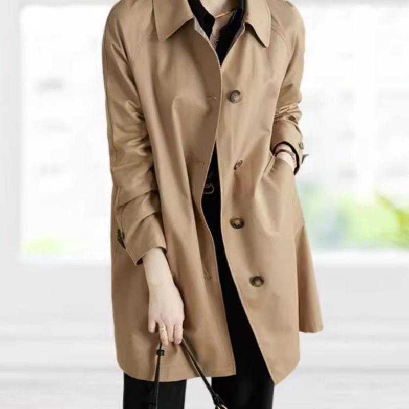 春 コーデ レディース ファッション オシャレ カワイイ シンプル きれいめ ナチュラル 上品カジュアル 婦人服 ホワイト カラー 無地 スリム カジュアル 防寒 ミドル丈 ウインドブレーカー ジャケット ｜リコット