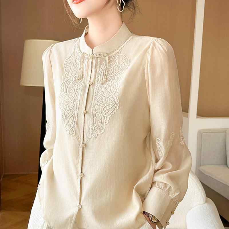 春 コーデ レディース ファッション オシャレ カワイイ シンプル きれいめ ナチュラル 上品カジュアル 婦人服 トップス 夏 ライト シャツ ゆったり テンセル 日焼け防止