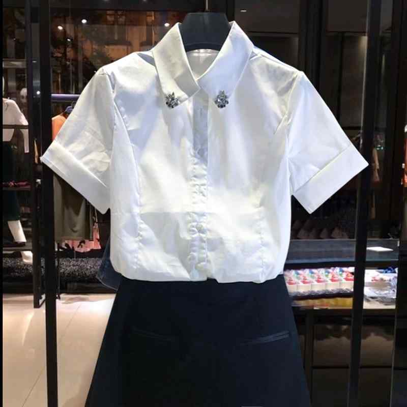 春 コーデ レディース 流行り物 オシャレ カワイイ   分かりやすい 好いたらしいめ 自然的 雅びやか心地よい お上さん服 白いこと 色合い 夏 白 ビーズ 薄っぺら 半袖 プルオーバー か細い填まる 綿織物