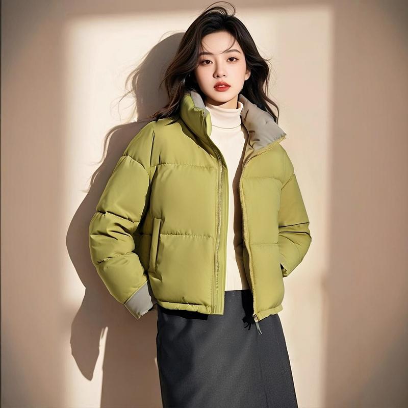春 コーデ レディース ファッション オシャレ カワイイ シンプル きれいめ ナチュラル 上品カジュアル 婦人服 スタンドカラー カラーマッチング ジャケット ゆったり 防寒 コットン トップス