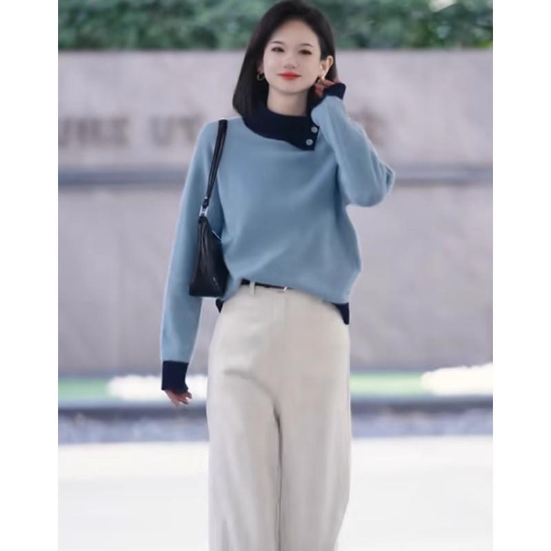 春 コーデ レディース ファッション オシャレ カワイイ シンプル きれいめ ナチュラル 上品カジュアル 婦人服 カジュアル シンプル セーター ウエスタンスタイル プルオーバー