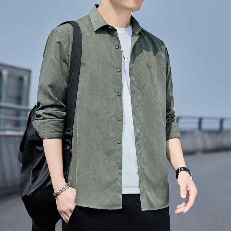 メンズ ファッション 服 男性用 オシャレ シンプル 大人 かっこいい ストリート 無地 長袖 シャツ ビジネス カジュアル ゆったり トップス ジャケット