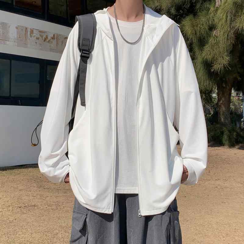 メンズ ファッション 服 男性用 オシャレ シンプル 大人 かっこいい ストリート UPF40 日焼け防止 服 通気性 紫外線 対策 釣り フード付き 冷感 薄手 速乾 トップス ジャケット