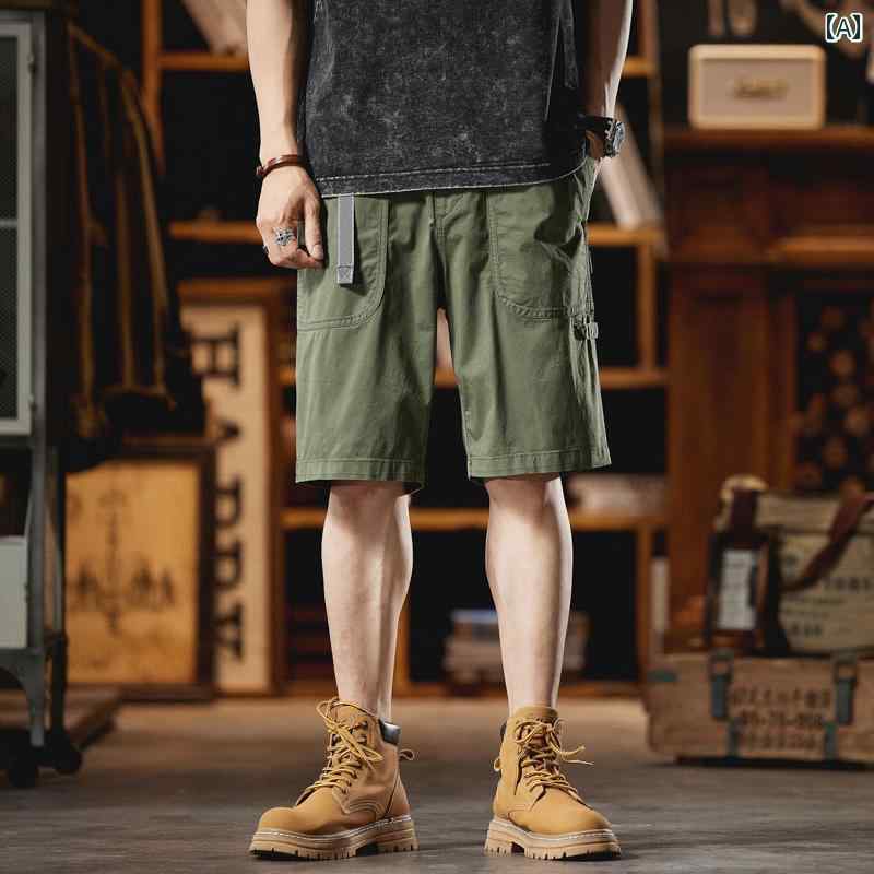 メンズ ファッション 服 男性用 オシャレ シンプル 大人 かっこいい ストリート 綿 薄手 ゆったり パンツ ストレッチ ワークウェア パンツ カジュアル パンツ