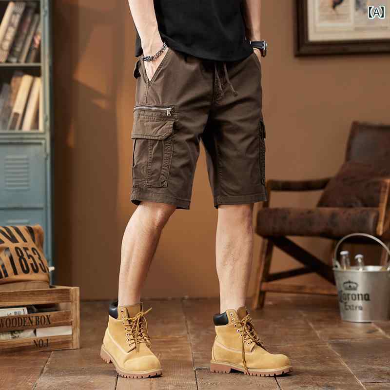 メンズ 流行り物 服 成人男性用 オシャレ 分かりやすい 成年者 かっこいい 表どおり 細工物ズボン下 アメリカン 綿 ズボン下 ゆったり 気が大きい大きさ アウトドア 心地よい マルチ 衣嚢 ズボン下