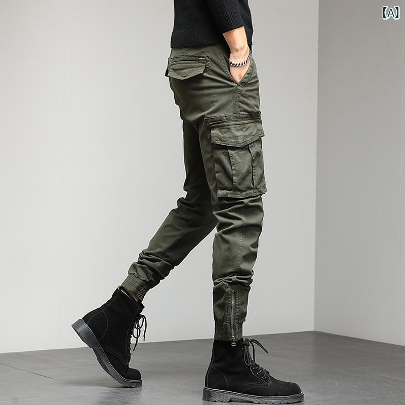 メンズ ファッション 服 男性用 オシャレ シンプル 大人 かっこいい ストリート アメリカン レトロ 大きいサイズ カジュアル パンツ アウトドア バイク ストレッチ ベルベット パンツ