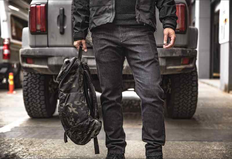 メンズ ファッション 服 男性用 オシャレ シンプル 大人 かっこいい ストリート ストレッチ ブラック タクティカル デニム |リコット