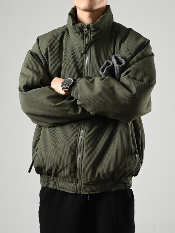 メンズ 流行り物 服 成人男性用 オシャレ 分かりやすい 成年者 かっこいい 表どおり 成人男性服  アメリカン 照明ランプ色合い 綿織物 厚地の外套 綿 上衣 ユニ一発やる 細工物御召しもの 服