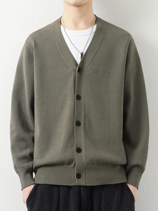 メンズ 流行り物 服 成人男性用 オシャレ 分かりやすい 成年者 かっこいい 表どおり 成人男性服  綿 編み物 ジレー 名取り草 落ち込む スウェーター 上衣 心地好い ゆったり V素っ首