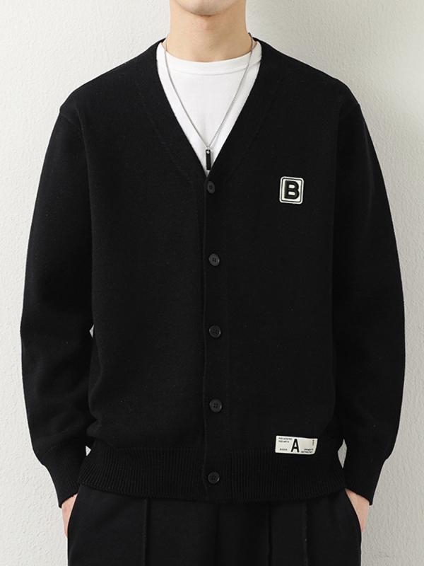 メンズ 流行り物 服 成人男性用 オシャレ 分かりやすい 成年者 かっこいい 表どおり 成人男性服  V素っ首 編み物 ジレー 綿 スウェーター 心地好い ジレー 上衣
