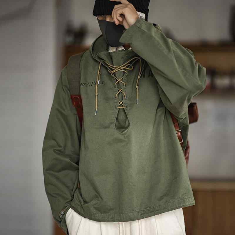 メンズ 流行り物 服 成人男性用   分かりやすい かっこいい 成年者 表どおり 心地よい 商行為 通い アーマー 上衣 ティーシャツ ボンネット付き添い人 トレーナー カーキ
