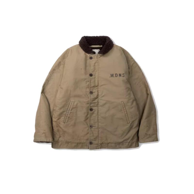 メンズ ファッション 服 男性用 シンプル かっこいい 大人 ストリート カジュアル ビジネス 通勤 ダメージ加工 フリース 襟 フリースジャケット｜リコット