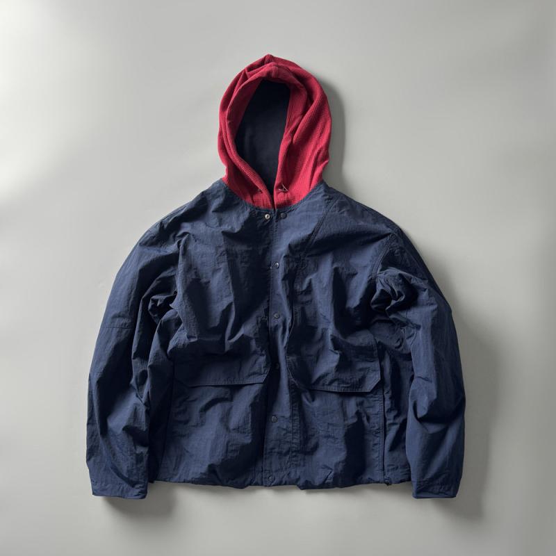メンズ ファッション 服 男性用 シンプル かっこいい 大人 ストリート カジュアル ビジネス 通勤 アウトドア レトロ 単品 ブレスト フード付き ジャケット ゆったり カジュアル 快適 アウター