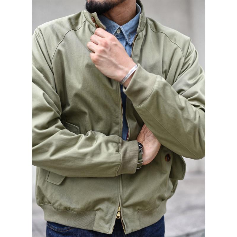 メンズ ファッション 服 男性用 シンプル かっこいい 大人 ストリート カジュアル ビジネス 通勤 ハリントン ジャケット クラシック ワークジャケット アメリカン レトロ カジュアル カーキ|リコット