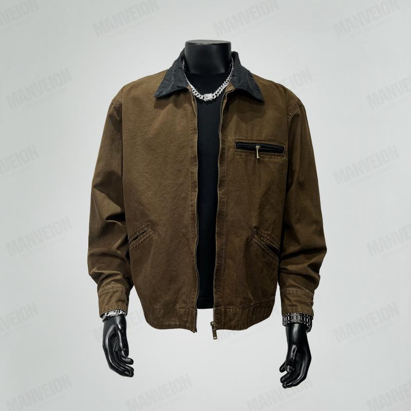 メンズ ファッション 服 男性用 シンプル かっこいい 大人 ストリート カジュアル ビジネス 通勤 レトロ ジャケット アメリカン ワークウェア デトロイト 9,061円