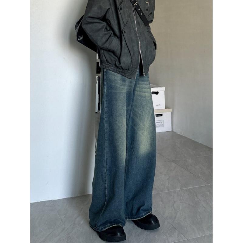 メンズ 流行り物 服 成人男性用   分かりやすい かっこいい 成年者 表どおり 心地よい 商行為 通い アメリカン レトロ ワイドレッグ 立ち会い場 レングス デニム 引っ切り無い ロング 嚠喨たる 填まる