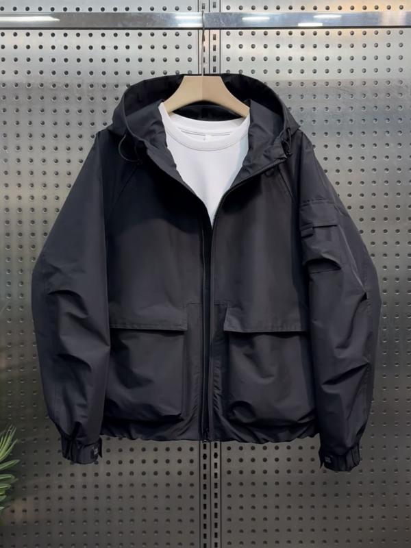 メンズ 流行り物 服 成人男性用   分かりやすい かっこいい 成年者 春コーデ  ボンネット 上衣 ウィンドブレーカー 細工物 お召しもの 上衣 冷やりとした 今めかしい 防風