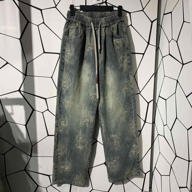 メンズ 流行り物 服 成人男性用   分かりやすい かっこいい 成年者 春コーデ  伸ばすこと 酉の方角 ドローストリング 不都合産業 引っ切りない レッグ ワイドレッグ デニム