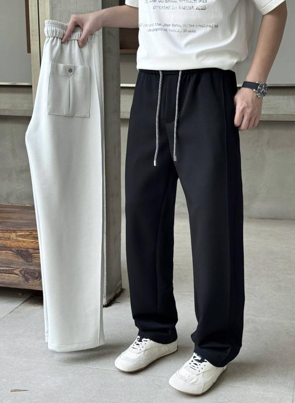メンズ 流行り物 服 成人男性用   分かりやすい かっこいい 成年者 春コーデ  ハイエンド 流通 引っ切り無い レッグ 心地よい ズボン下 韓国表現スタイル 好いたらしい スリミング ロング ズボン下 ズボン・パンツ-メンズファッション