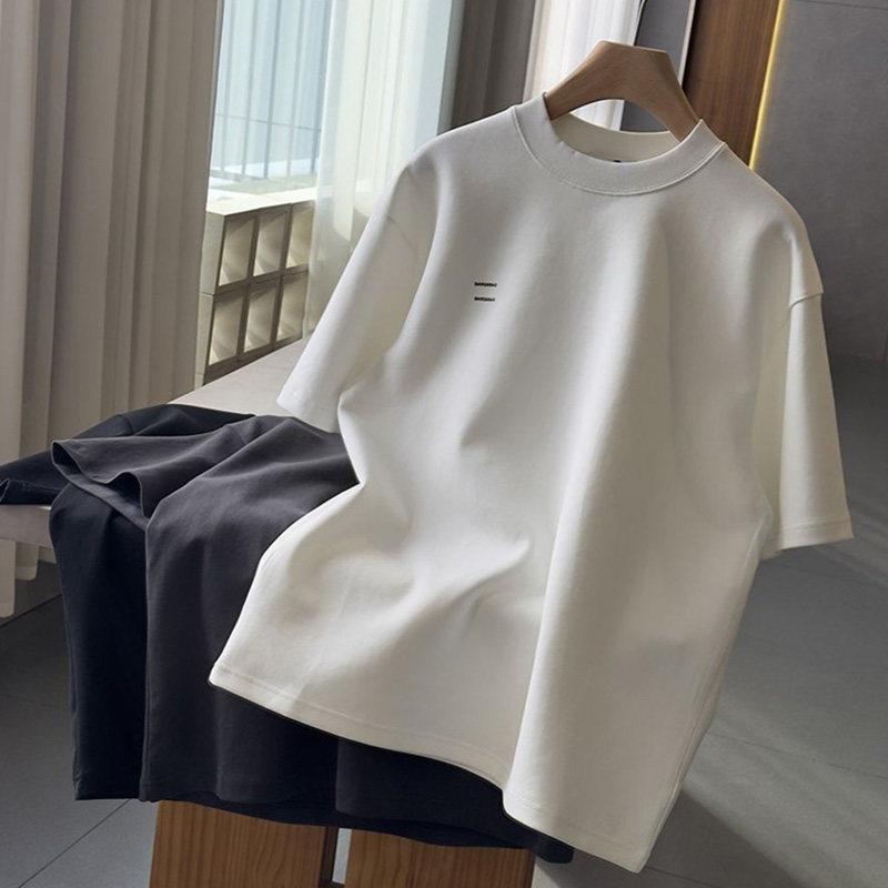 メンズ ファッション 服 男性用 シンプル かっこいい 大人 春コーデ ゆったり ワイドレッグ シンプル 綿 半袖 Tシャツ 服