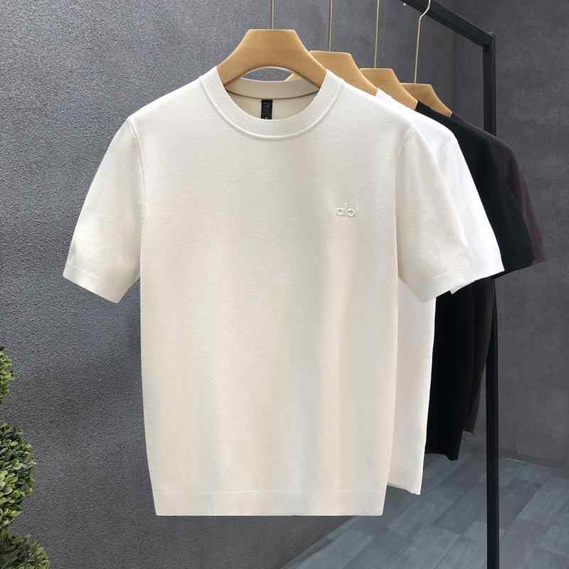 メンズ ファッション 服 男性用 シンプル かっこいい 大人 春コーデ 半袖 セーター 薄手 ニット シャツ 半袖 セーター