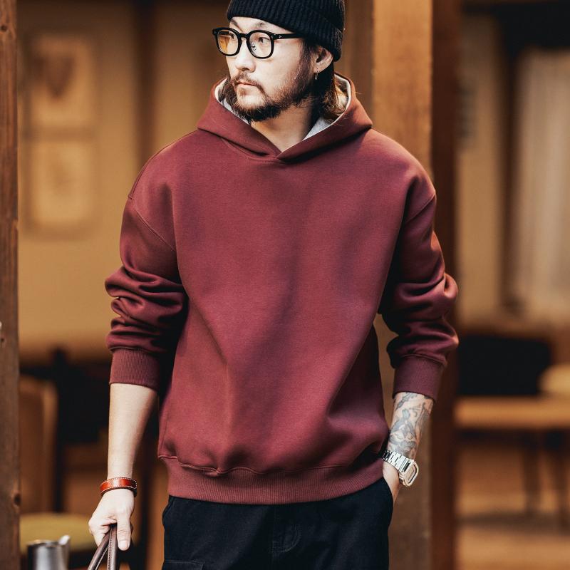 アメリカン 表現スタイル ツートーン ボンネット付き添い人 流汗 プルオーバー メンズ 秋 冬 心地よい 上衣