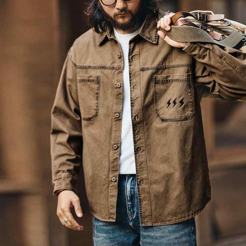 アメリカン レトロ 綿織物 メンズ 細工物 プルオーバー 長袖 春 プルオーバー 上衣
