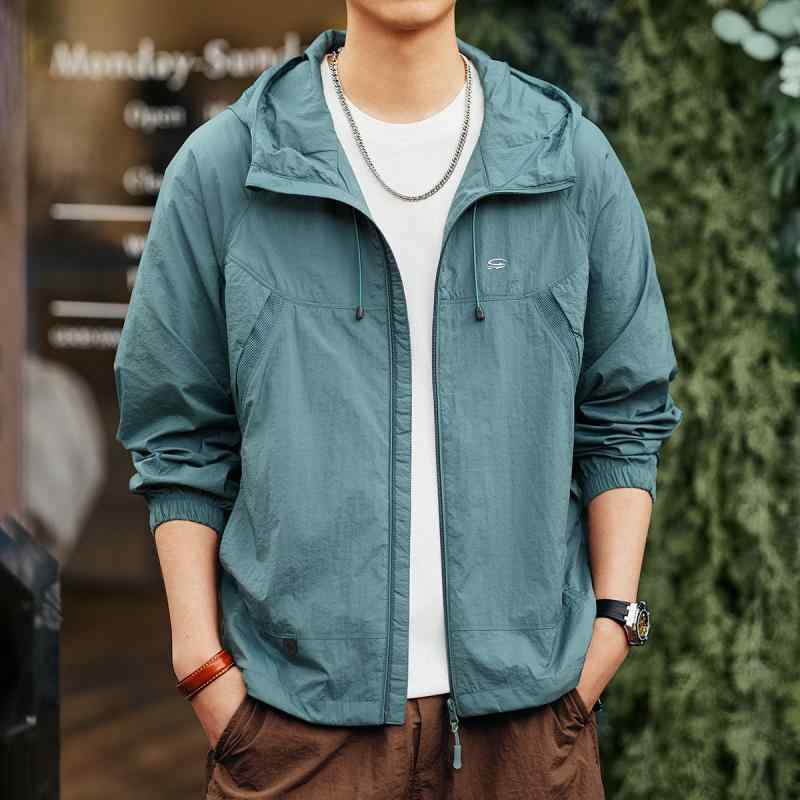アメリカン カジュアル 冷感 UPF50 日焼け防止 服 メンズ 秋 アウトドア フード付き 日焼け防止 ジャケット ｜リコット 8,690円