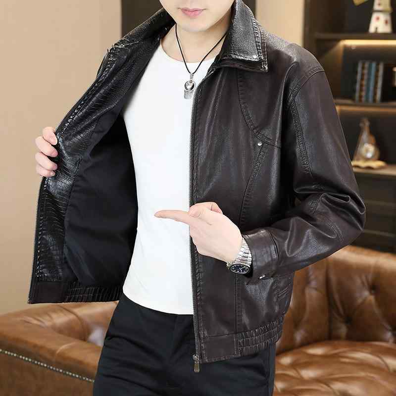 春　秋 スタイル PUレザー ジャケット メンズ カジュアル アメリカン バイクウェア スタイル バティック柄 快適 PUレザー ジャケット