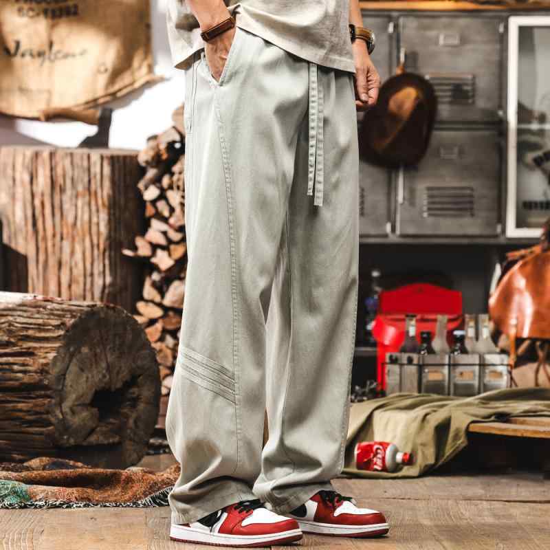 リヨ独居室 拾独居室 原料品 春 秋 カーブドナイフ ズボン下 メンズ ゆったり 引っ切り無い レッグ 心地よい ロング ズボン下 アメリカン 伸び伸びする 表現スタイル ズボン下
