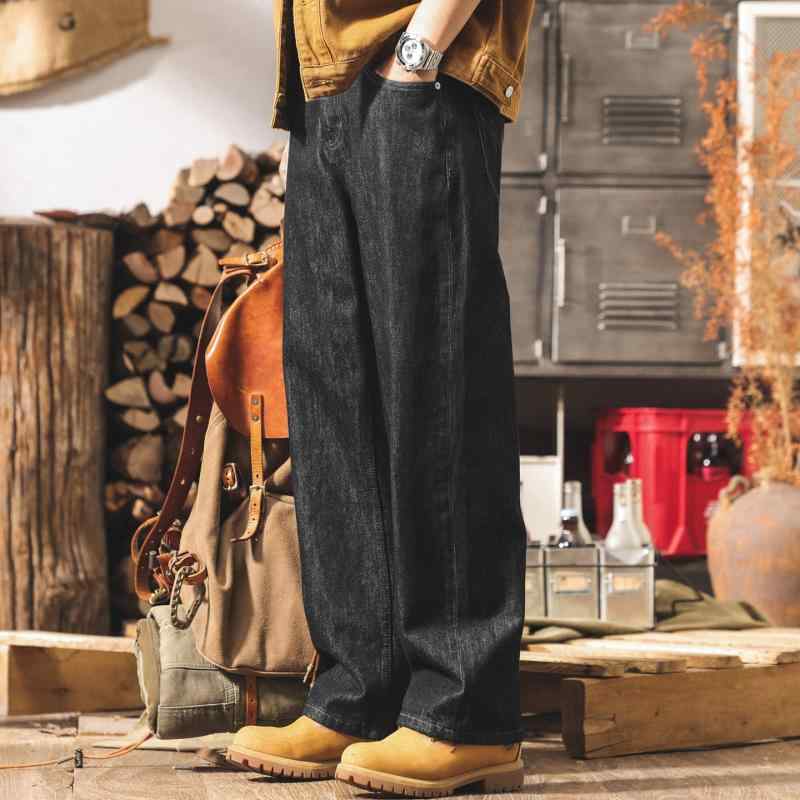アメリカン レトロ デニム デニム ジーンズ メンズ 春　秋 コーデストレート レッグ パンツ メンズ ゆったり カジュアル パンツ 10,457円