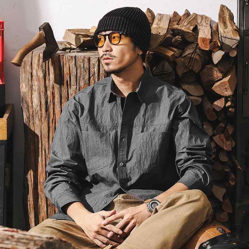登山 スタイル ライト アウトドア ワーク ウェア シャツ ジャケット メンズ 春 アメリカン レトロ ハンティング シャツ