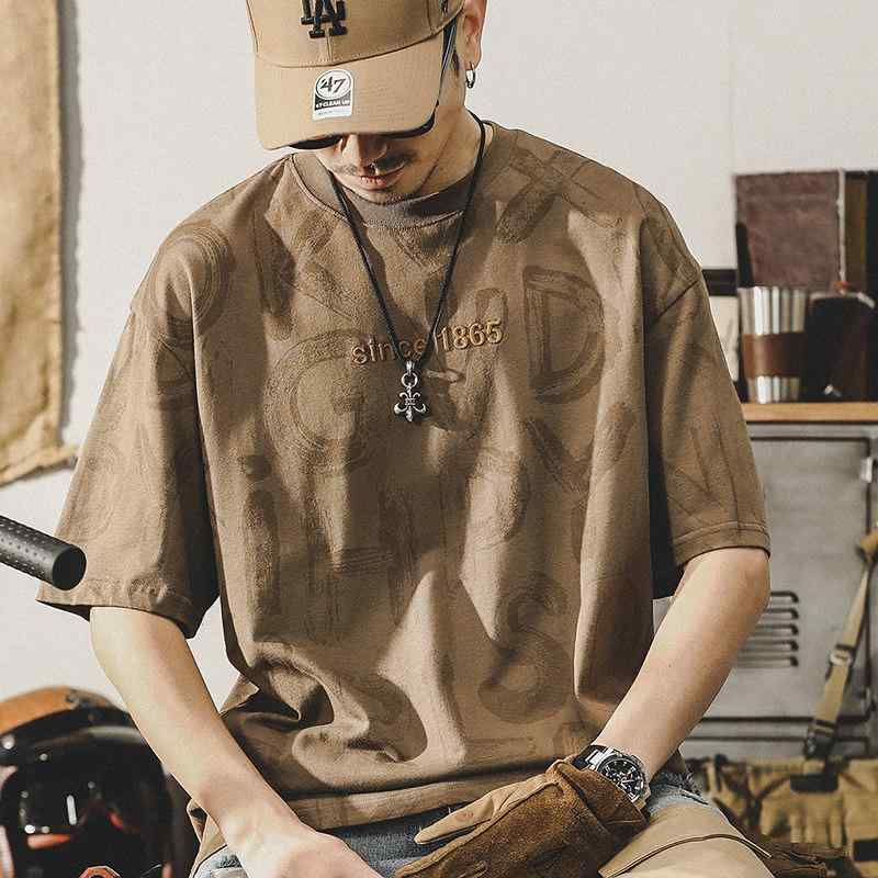 アメリカン Tシャツ メンズ 半袖 コットン メンズ 夏 トップ メンズ
