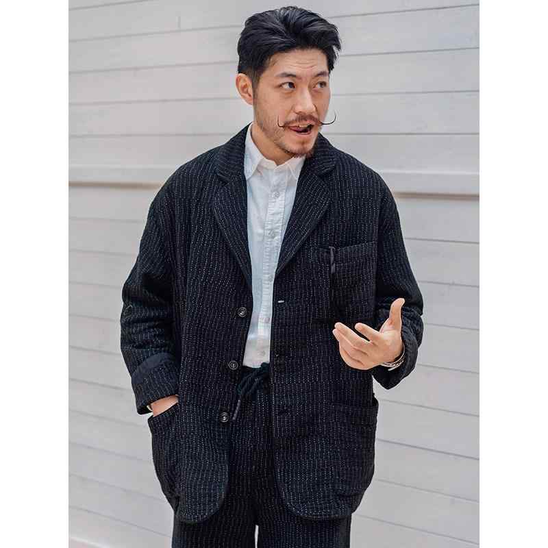レトロ 黒 グレー 3つボタン ゆったり カジュアル スーツ 紳士服 メンズ ヴィンテージ 服 |リコット