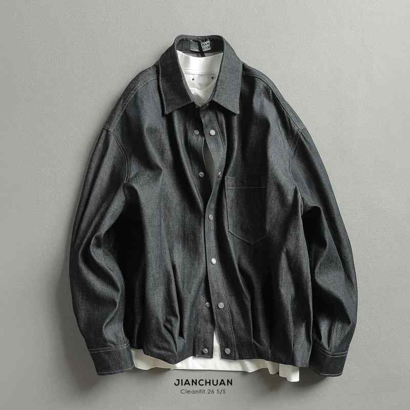 レトロ 細工物 お召しもの 春 嚠喨たる填まる 細工物 お召しもの 填まる プルオーバー 表現スタイル ジーンズ 長袖 メンズ