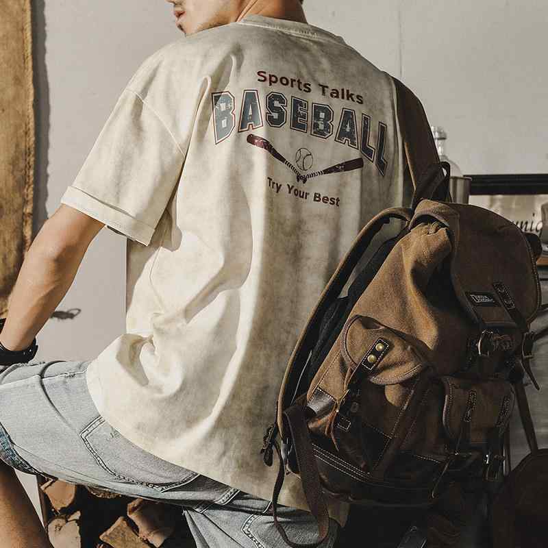 涼 半袖 Tシャツ メンズ 夏 ゆったり 大きいサイズ アメカジ トップス