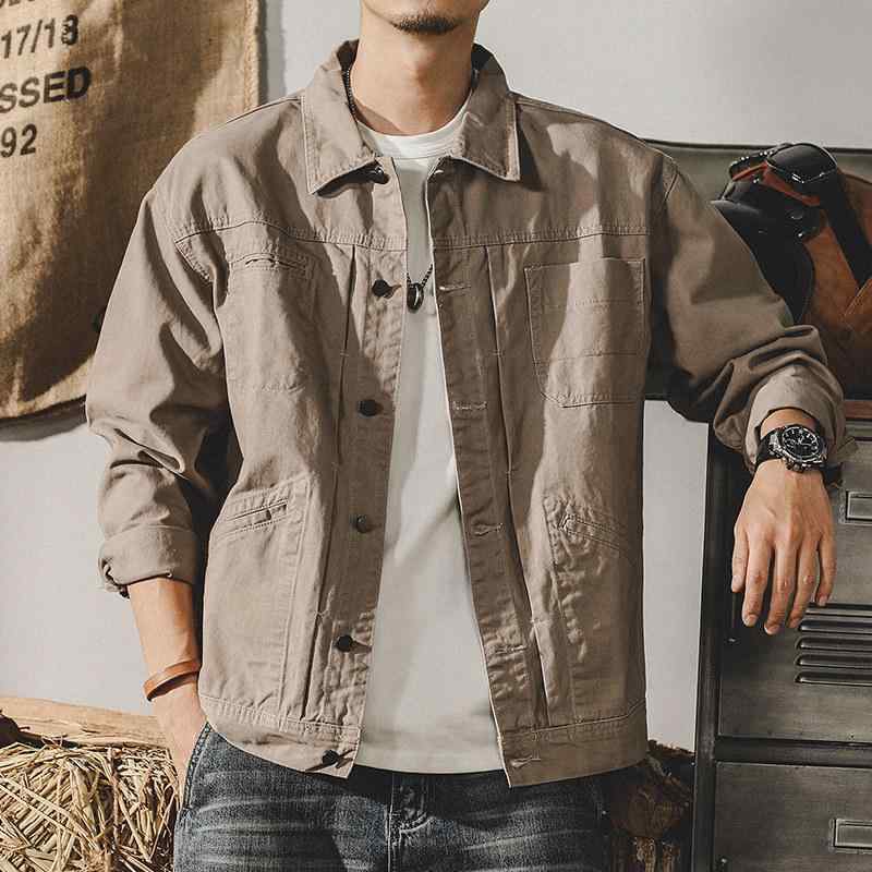 アメリカン メンズ カジュアル ジャケット メンズ 春　秋 カジュアル ワーク ウェア ジャケット 春 ｜リコット